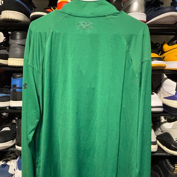Notre Dame green Under Armour quarter zip pullover Size 2XL - Picture 6 of 7